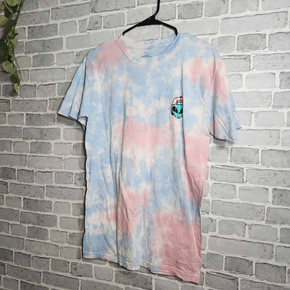 Mens Size M Eighty Eight Tie Dye Alien T-Shirt - Picture 2 of 5